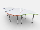 Vision Colored Marker Board Tables